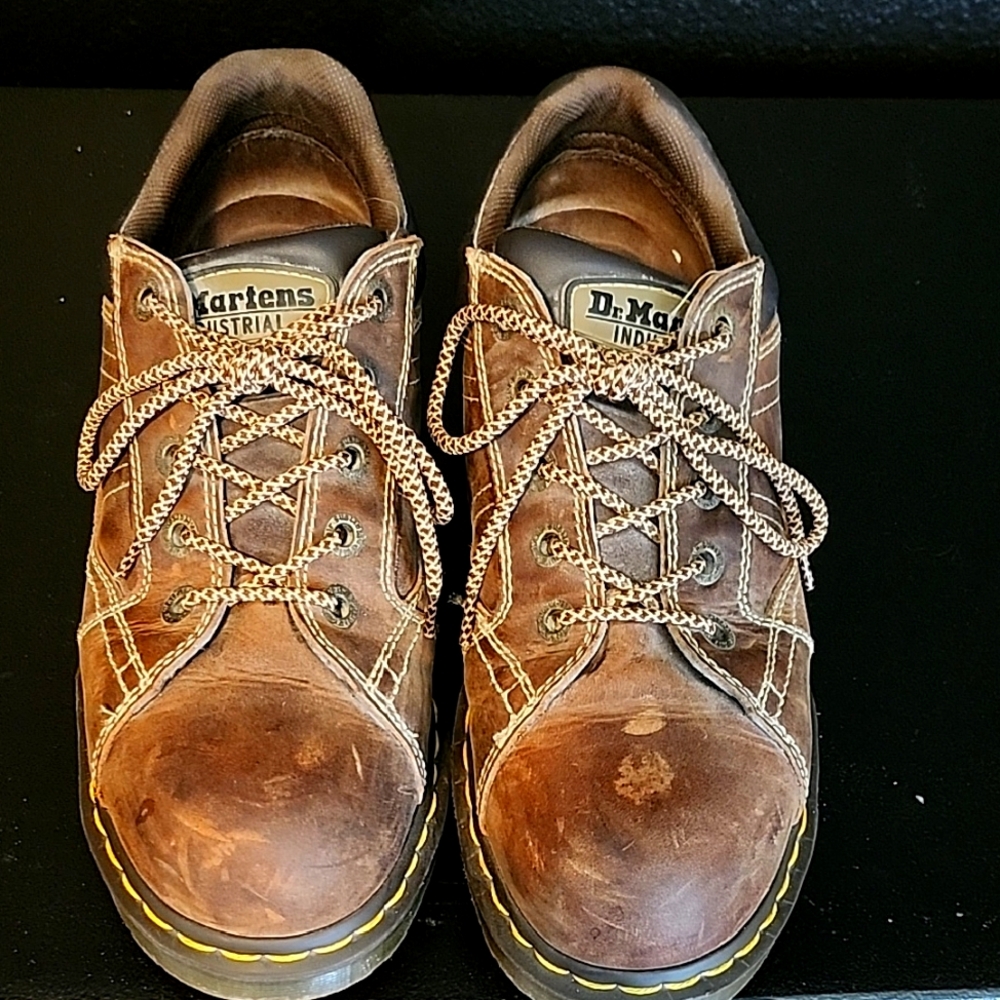 Dr. Martens Brown Leather Men's Shoes